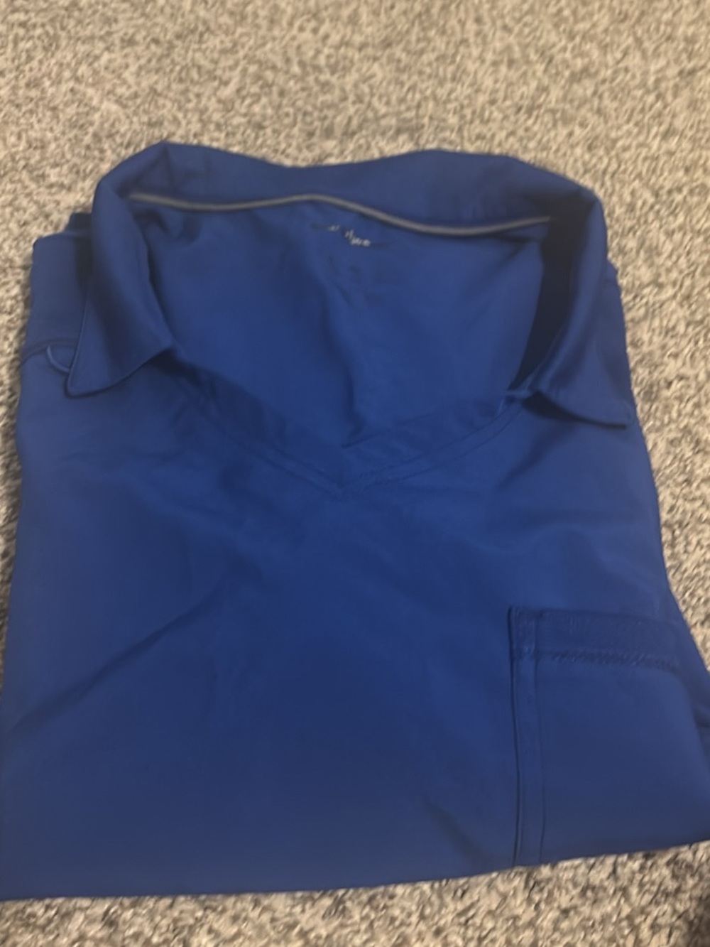 Royal Blue Collared Medical Scrub Top & Pants